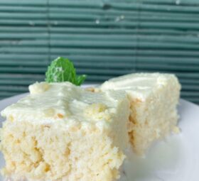 No Butter Tres leches cake