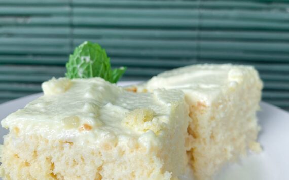 No Butter Tres leches cake
